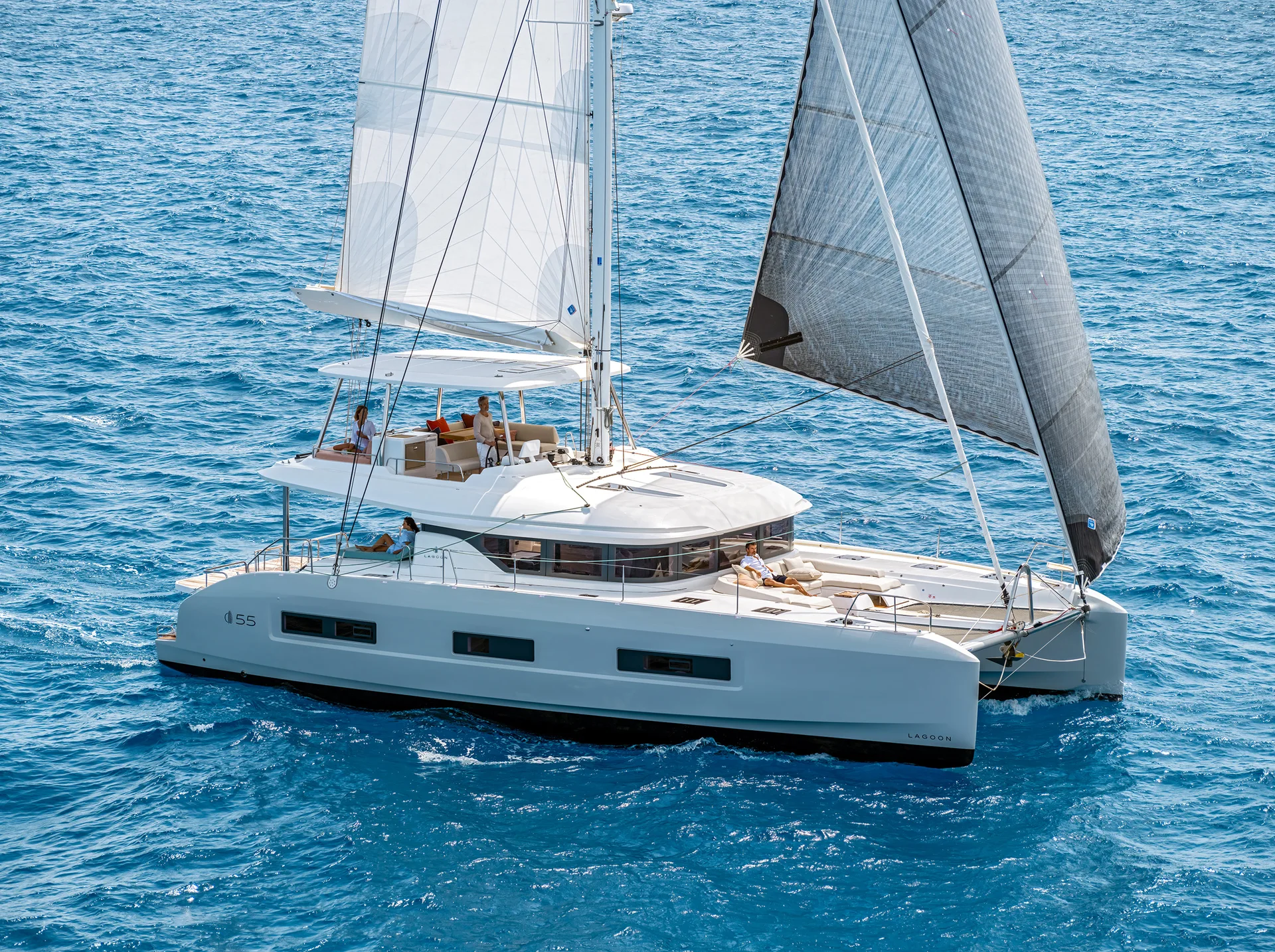 AZUL at anchor