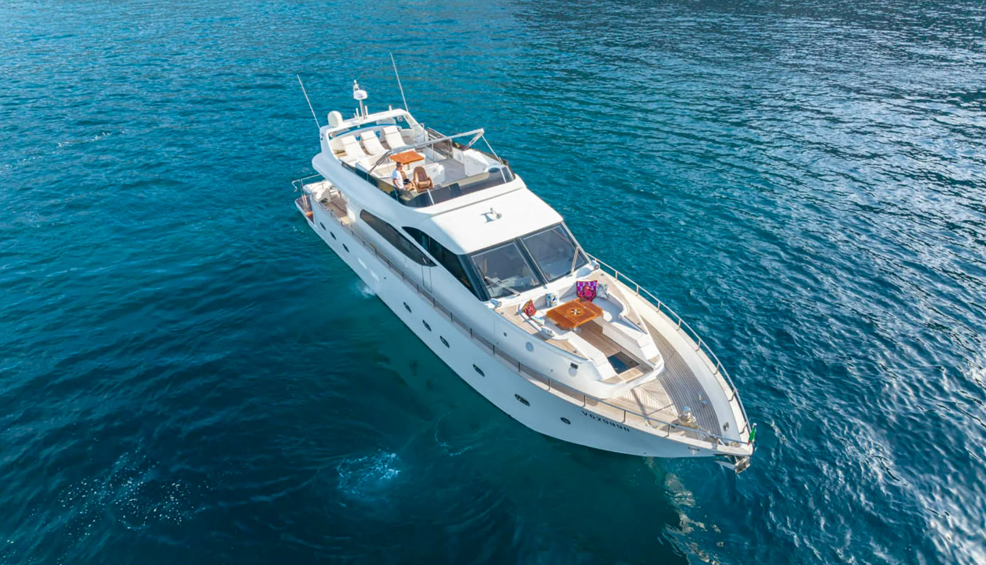 LA CHICCA at anchor