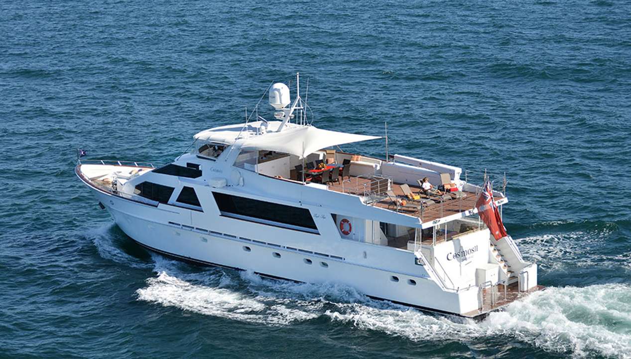 COSMOS II at anchor