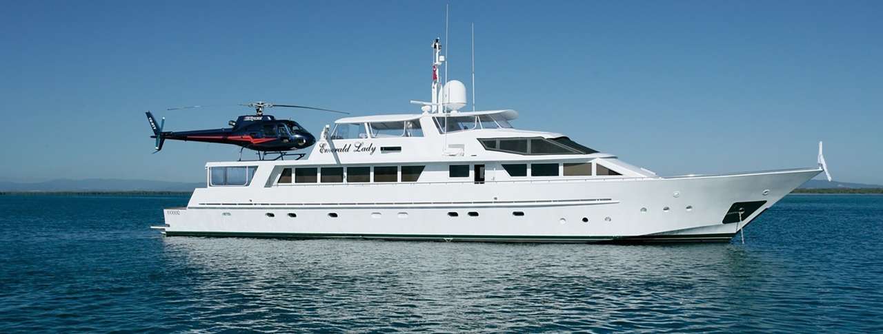 EMERALD LADY at anchor