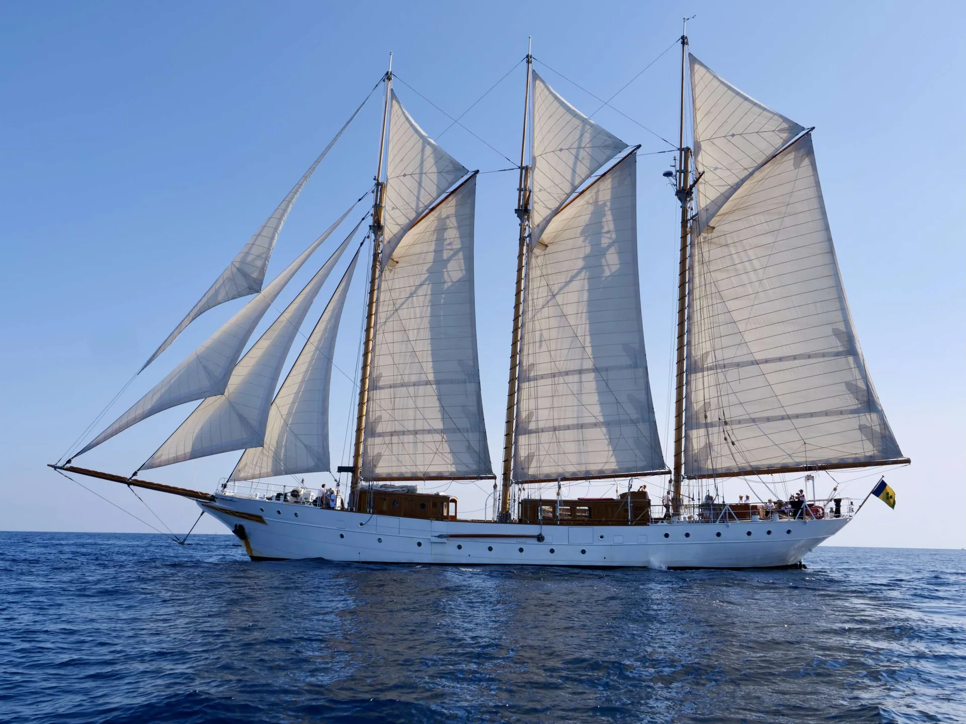 TRINAKRIA at anchor