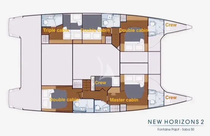 NEW HORIZONS 2, deck plan 1