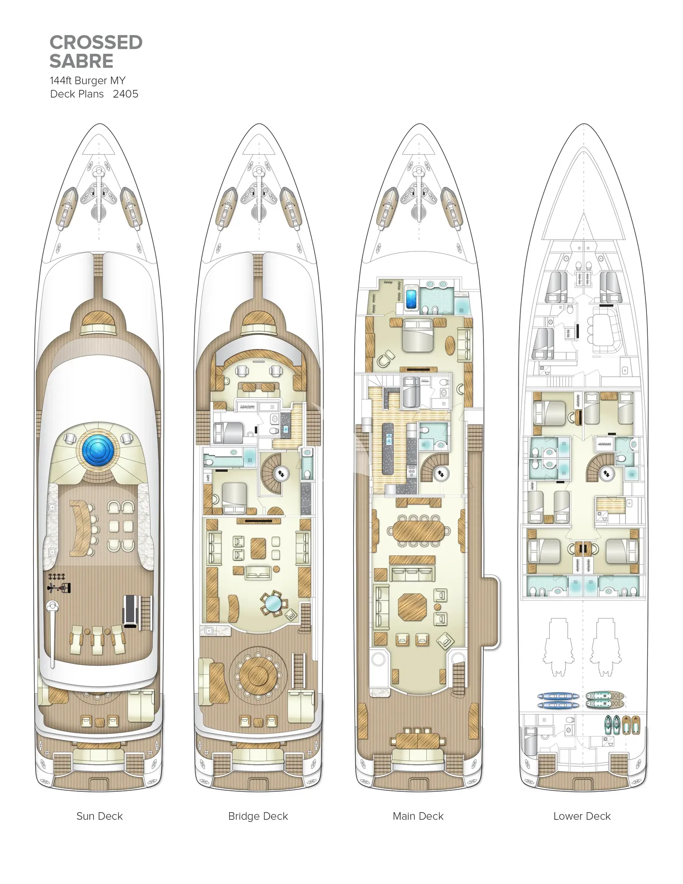 CROSSED SABRE, deck plan 1