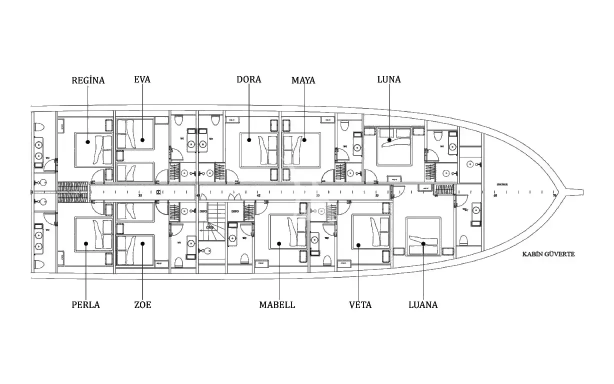 KING OF THE SEA, deck plan 1