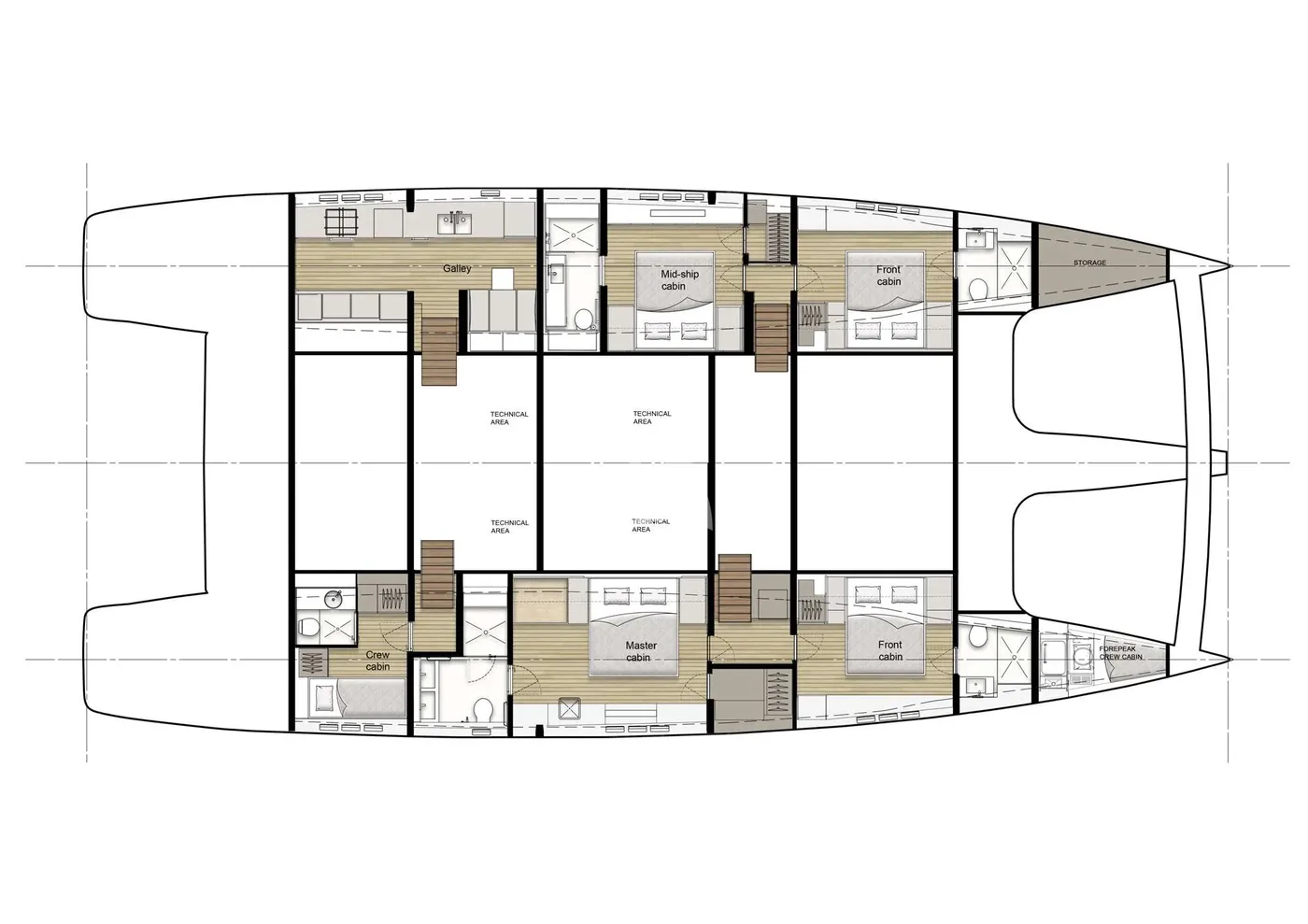 ENTRE 4, deck plan 1