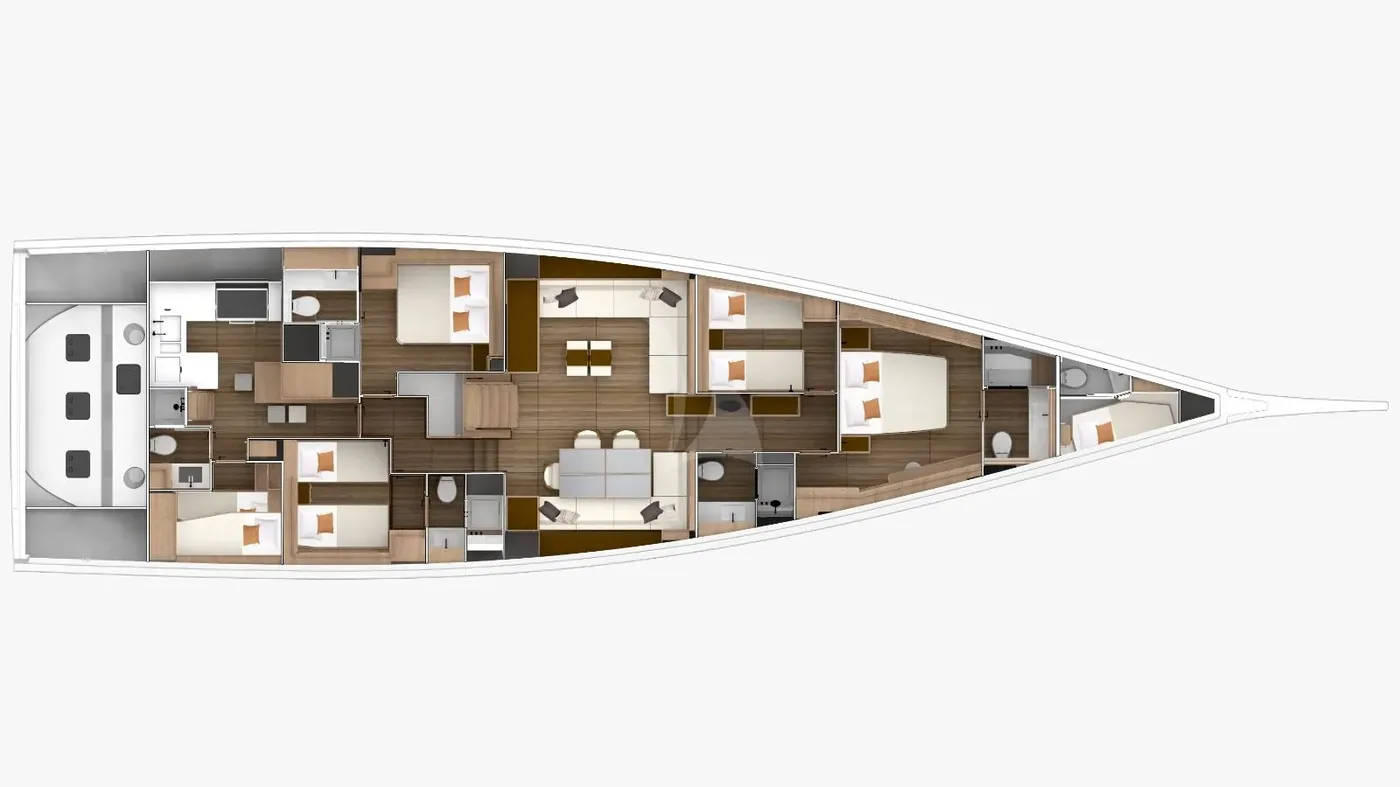 BIANCA II, deck plan 1