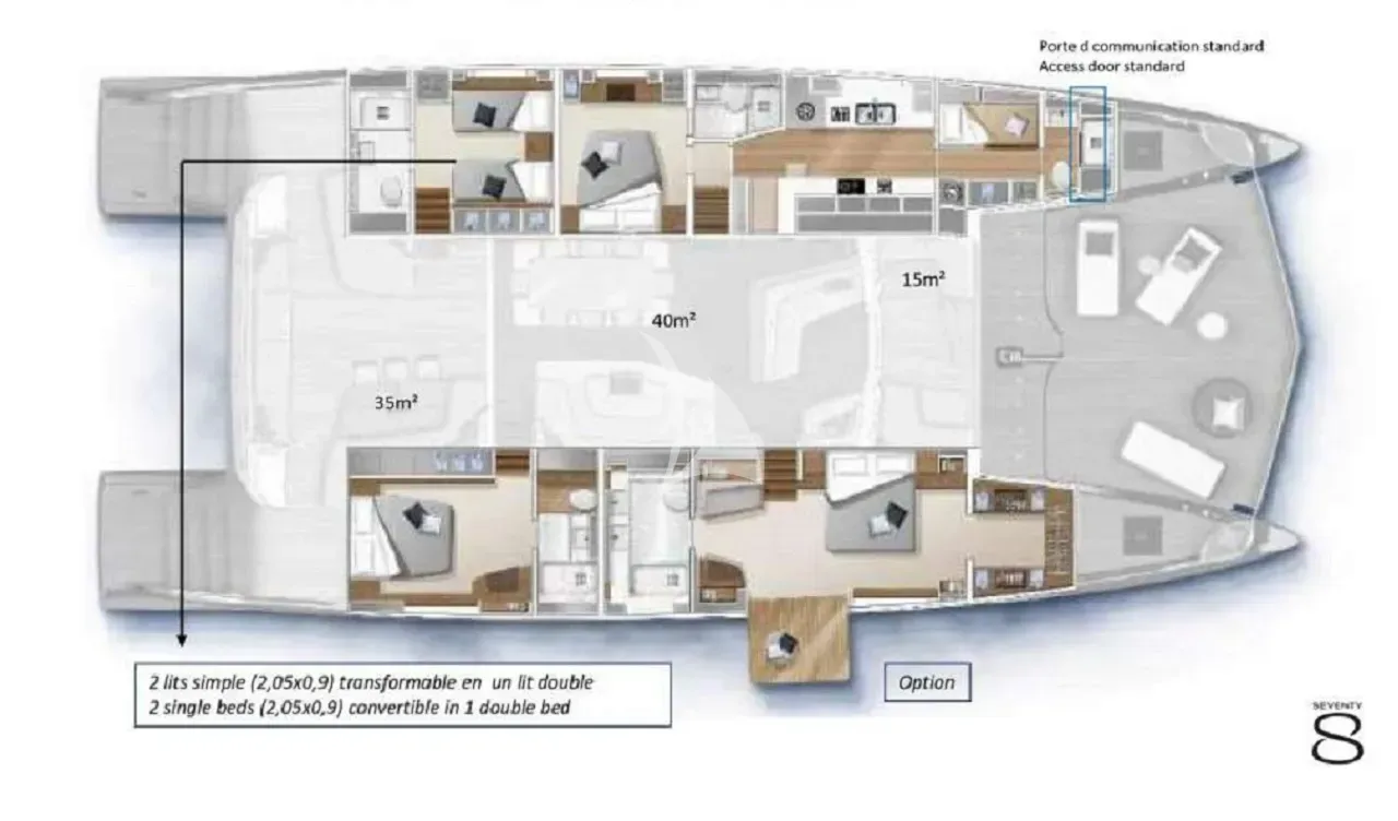 FRENCH WEST, deck plan 1