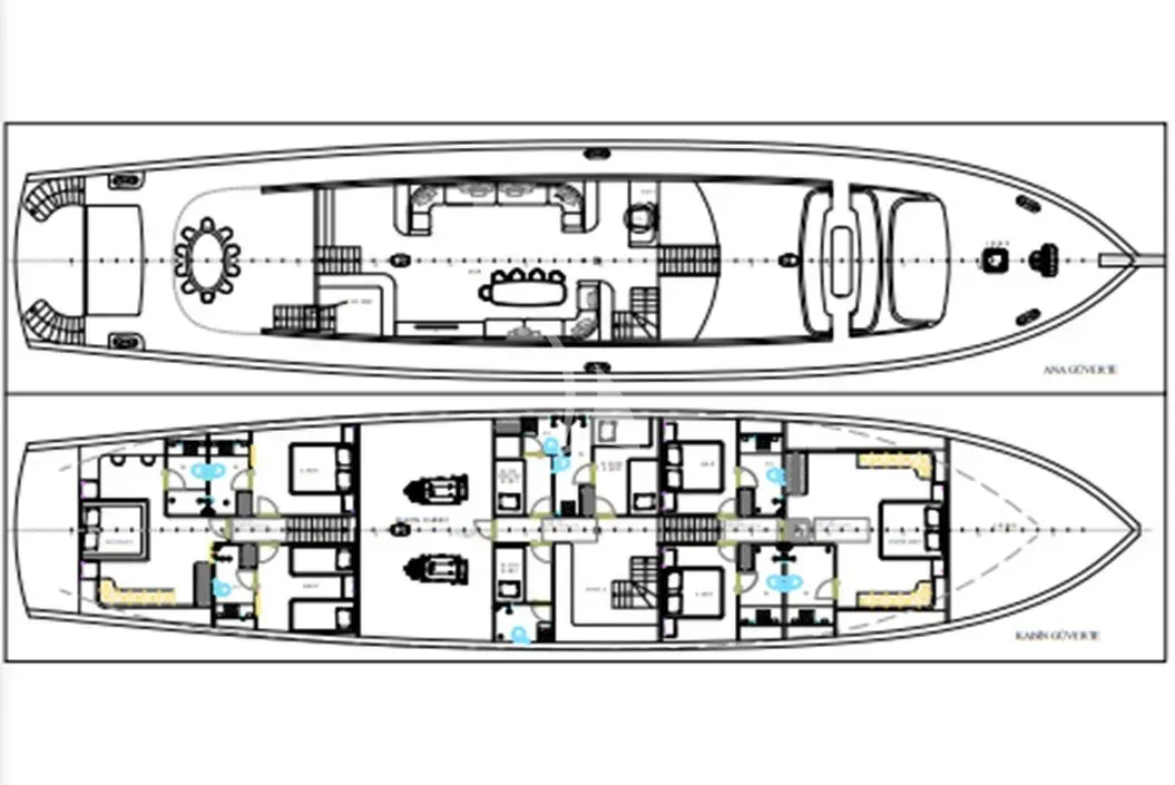QUEEN OF MAKRI, deck plan 1