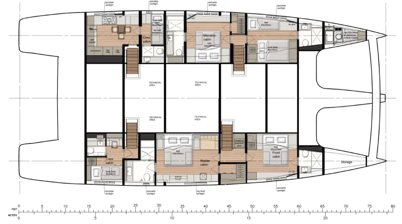 SHADES OF GREY, deck plan 1