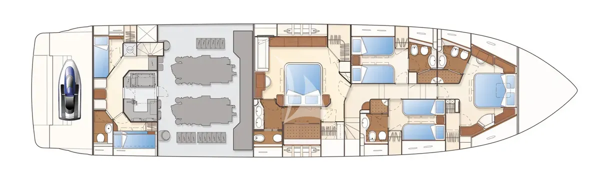 JULIE M, deck plan 2