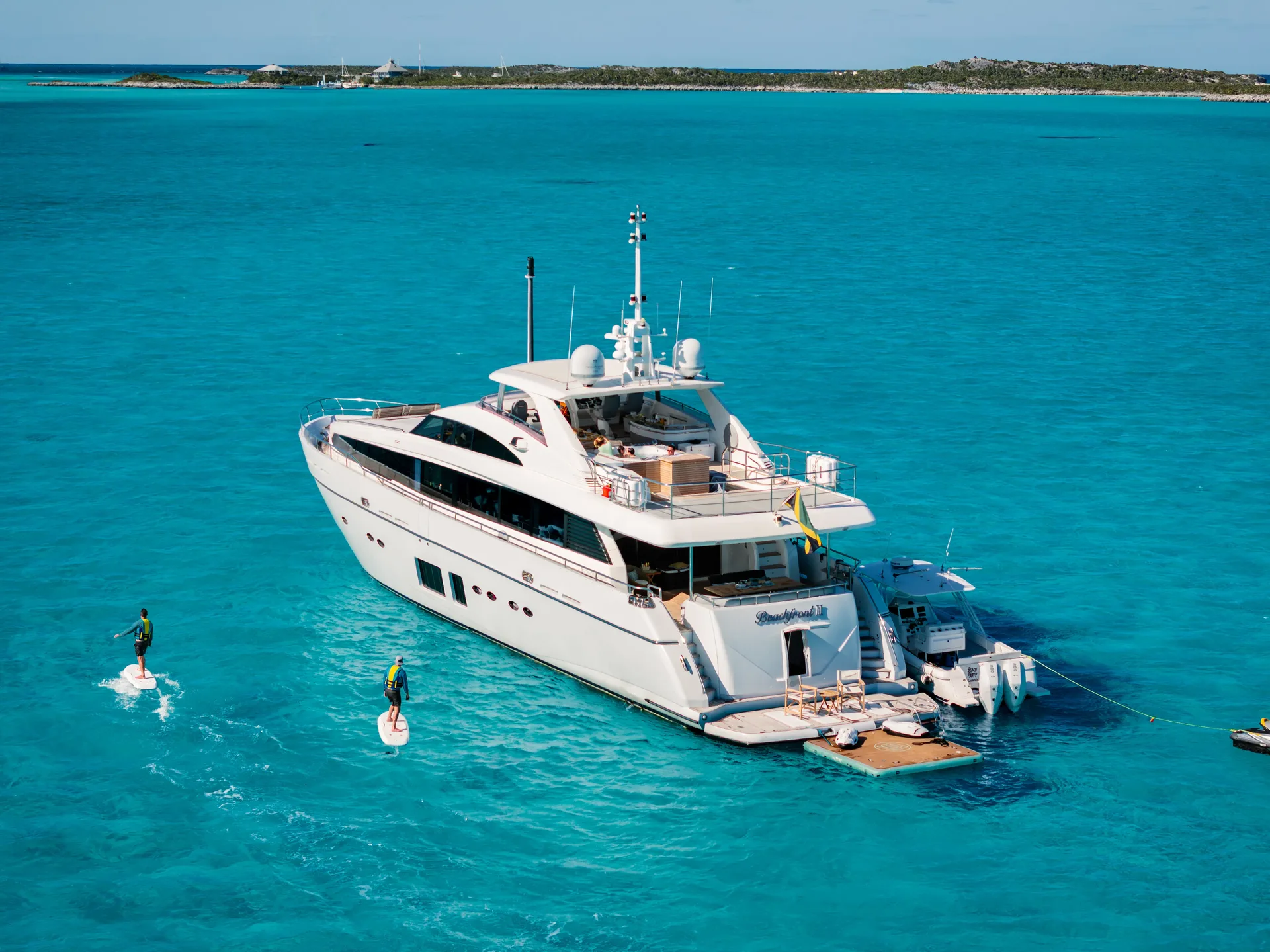 BEACHFRONT II at anchor