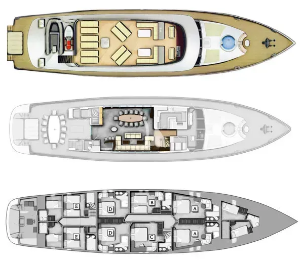 NAVILUX, deck plan 1
