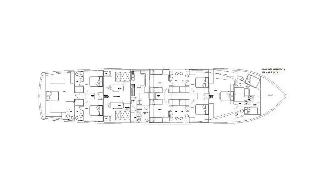 HALCON DEL MAR, deck plan 1