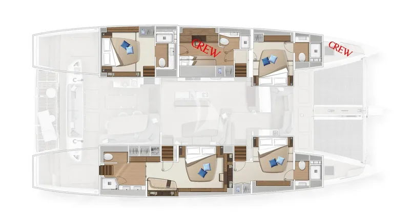 AMADA MIA, deck plan 2