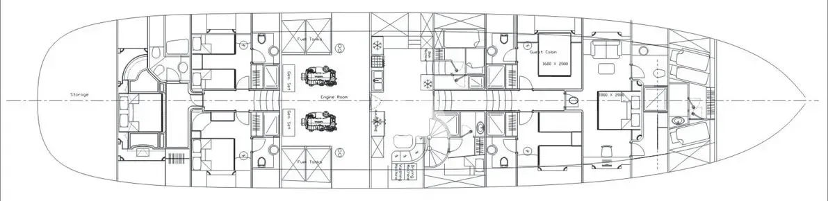 KAYA GUNERI V, deck plan 1