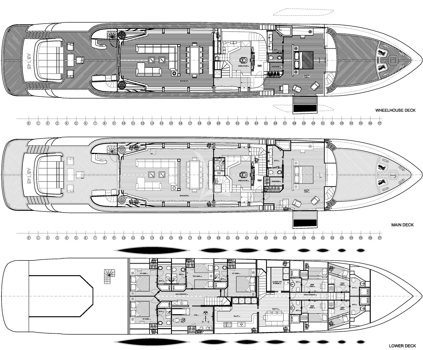 FAST & FURIOUS, deck plan 1