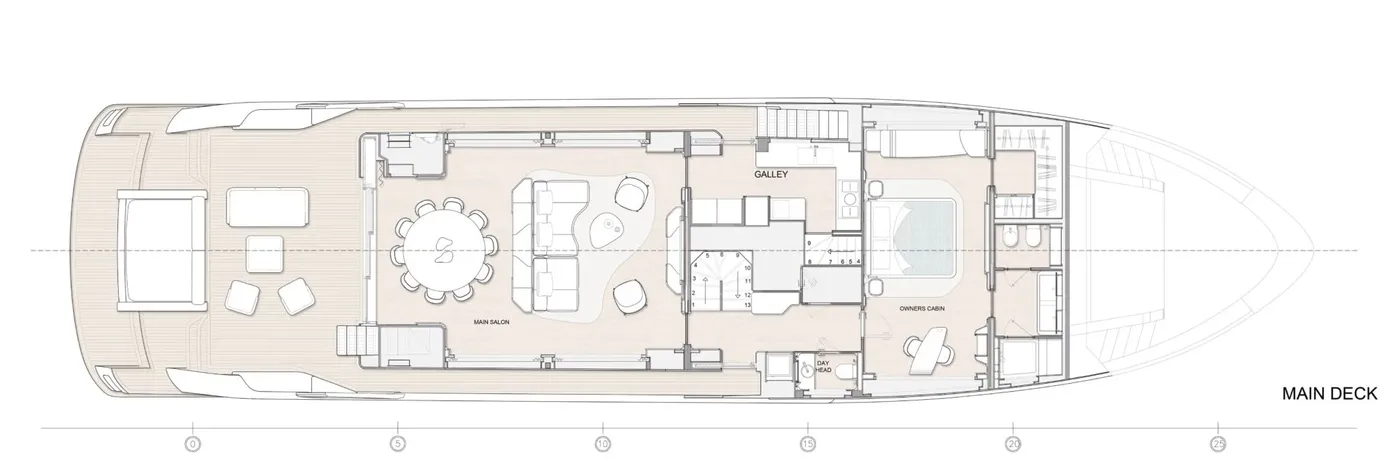 HAPPY ISLAND, deck plan 1